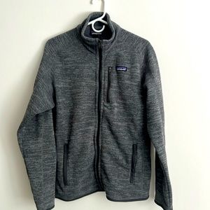 Men’s Patagonia jacket - fleece.  Medium, perfect condition.  Logo on sleeve